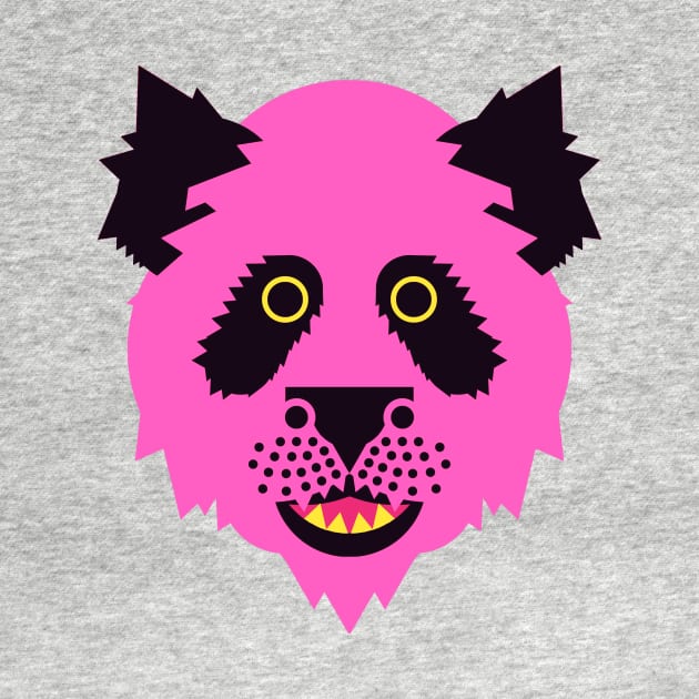 Panda Face Bright pink by AnimalMagic